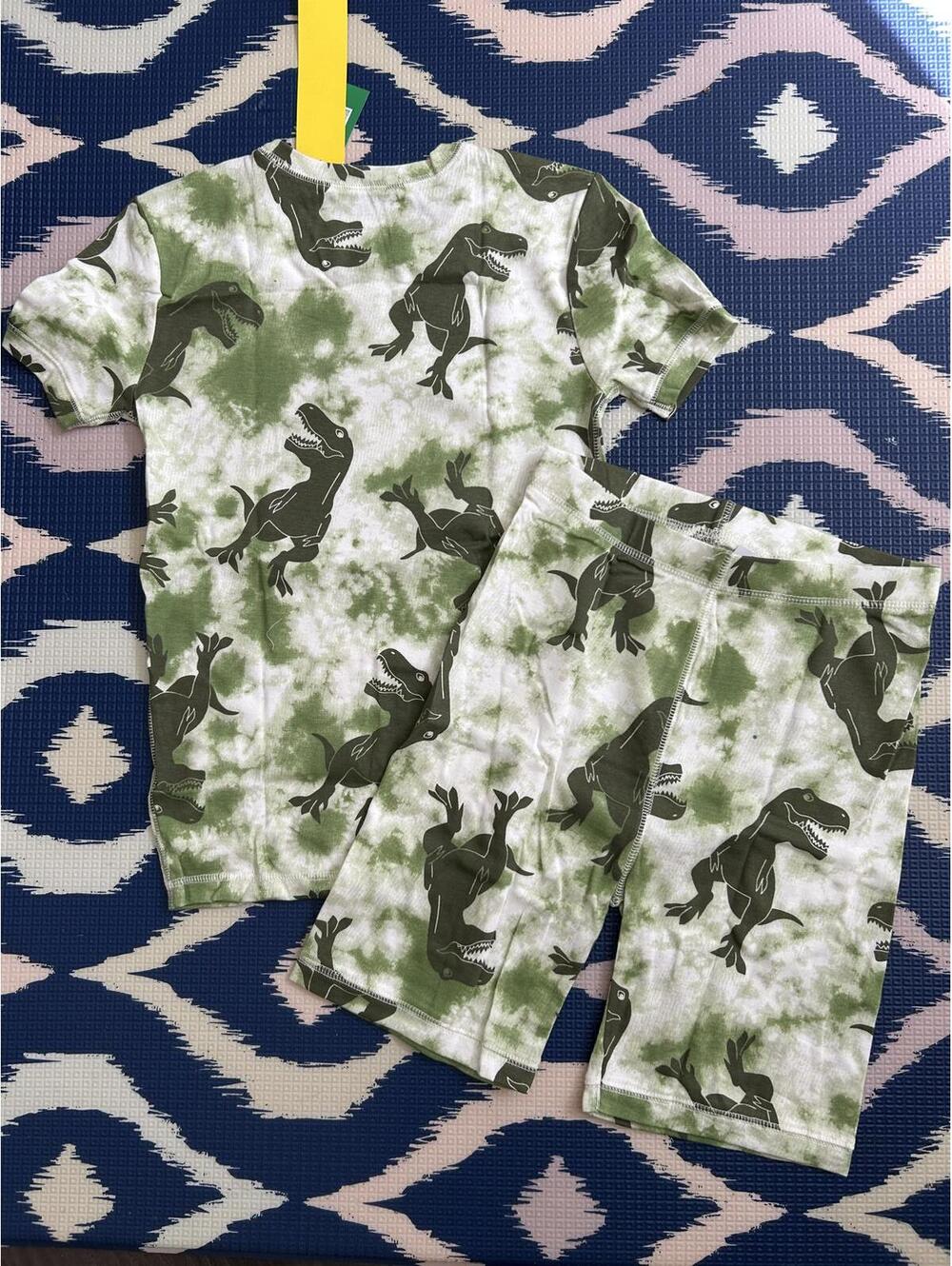 SZ 14yrs 🌱ORGANIC🌱 Gap Kids  | Green  Dino PJ Set - +Loving Kindness Everyday - Picture 7 of 9
